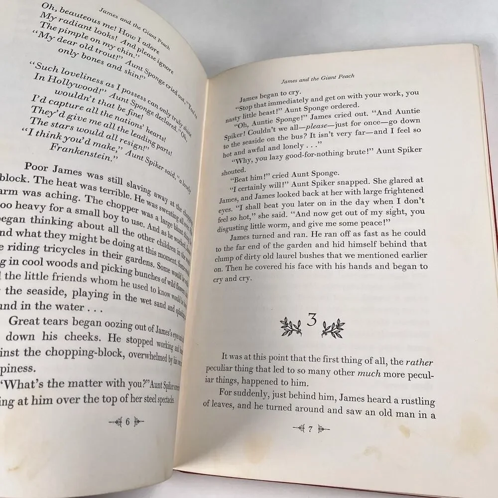 1961 James and the Giant Peach Roald Dahl 1st Ed Second Print Vintage Hardcover